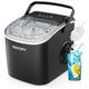EUHOMY Dart H1 Portable Bullet Ice Maker Countertop With Handle - Black,12 inch, 26 Lbs/24H, Ready 9 Bullets in 6 Mins,Low Noise
