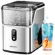 EUHOMY Pearl L1 Portable Nugget Ice Maker Countertop – 35 Lbs/24H, 6–8 Mins Fast Soft Ice, Simple & Clear LCD Panel